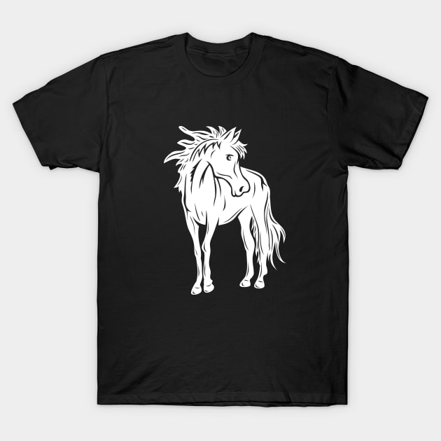 Horse Silhouette 1 T-Shirt by martinussumbaji